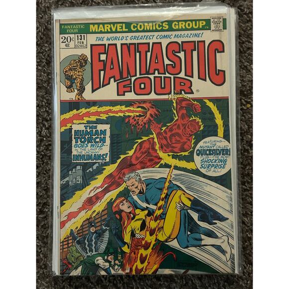 Fantastic Four Vol. 1 #126, 131, 161, 163, 164 (1971 Marvel) Lot of 5 - 2 KEYS - Picture 6 of 6